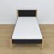 Cama individual de madera N02 120x190 Cama individual de madera N02 120x190 Negro