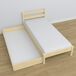 Cama individual de madera con cajón N01 100x190 Cama individual de madera con cajón N01 100x190 Pino