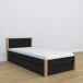 Cama individual de madera con cajón N02 100x200 Cama individual de madera con cajón N02 100x200 Negro