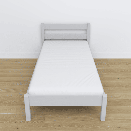 Cama individual de madeira N01 cinza Cama individual de madeira N01 cinza