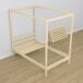 Cama individual de madera con dosel y cajón para colchón N01 80x180 Cama individual de madera con dosel y cajón para colchón N01 80x180 Pino