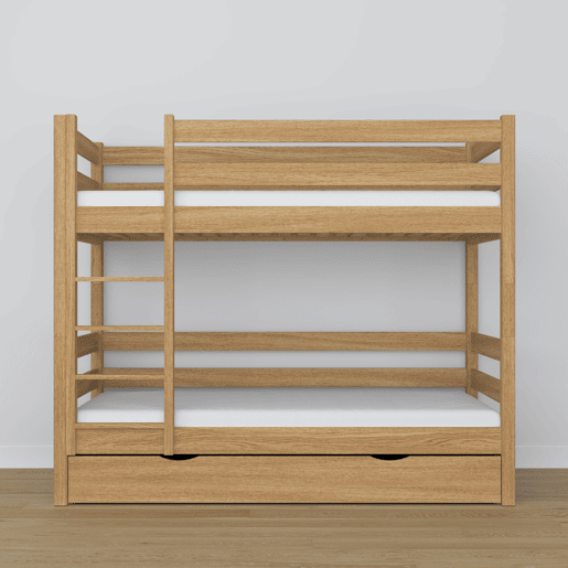 Beliche de carvalho com gaveta N01 carvalho natural