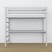 Cama alta de madera con escritorio N01 90x180 Cama alta de madera con escritorio N01 90x180 Blanco/ Gris
