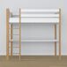 Cama alta de madera con escritorio N06 80x200 Cama alta de madera con escritorio N06 80x200 Madera