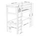 Cama alta de madera con escritorio N06 80x200 Cama alta de madera con escritorio N06 80x200 Madera