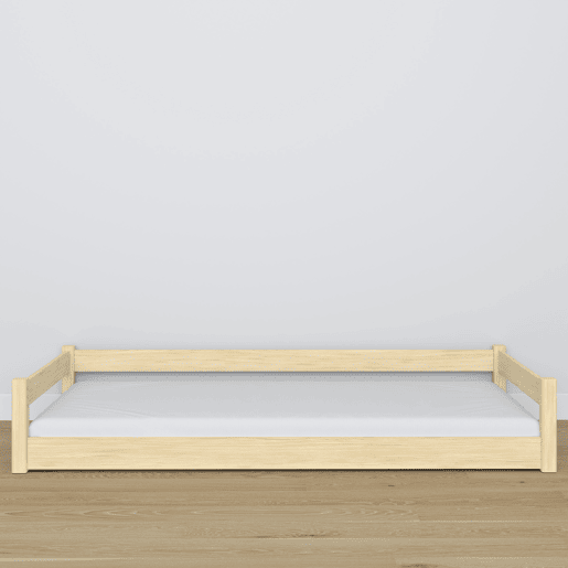 Cama baixa de madeira N01 pinho incolor