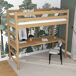 Cama alta de roble con escritorio N01 90x190 Cama alta de roble con escritorio N01 90x190 Roble