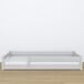 Cama baja de madera N02 90x190 Cama baja de madera N02 90x190 Blanco/ Gris