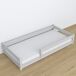 Cama baja de madera N02 90x190 Cama baja de madera N02 90x190 Blanco/ Gris
