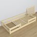 Cama baja de madera N01 70x140 Cama baja de madera N01 70x140 Pino