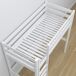 Cama alta de madera con escritorio N05 80x190 Cama alta de madera con escritorio N05 80x190 Blanco/ Gris