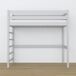 Cama alta de madera N01 100x200 Cama alta de madera N01 100x200 Blanco/ Gris