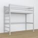 Cama alta de madera N01 100x200 Cama alta de madera N01 100x200 Blanco/ Gris