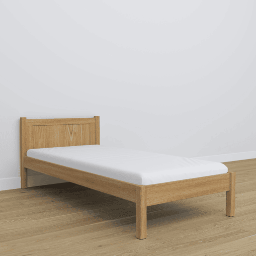 Cama individual de carvalho N02 carvalho natural Cama individual de carvalho N02 carvalho natural