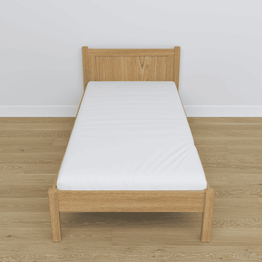 Cama individual de carvalho N02 carvalho natural Cama individual de carvalho N02 carvalho natural