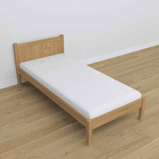 Cama individual de carvalho N02 carvalho natural Cama individual de carvalho N02 carvalho natural
