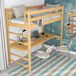 Cama alta de madera con escritorio N01 120x190 Cama alta de madera con escritorio N01 120x190 Pino