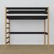 Cama alta de madera N01 100x180 Cama alta de madera N01 100x180 Negro