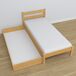 Cama individual de madera con cajón N01 90x180 Cama individual de madera con cajón N01 90x180 Pino