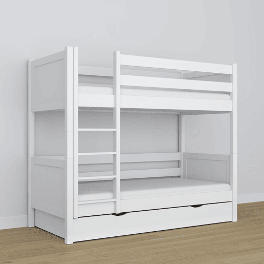 Beliche de madeira com gaveta N02 branco