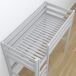 Cama alta de madera con escritorio N05 80x180 Cama alta de madera con escritorio N05 80x180 Blanco/ Gris