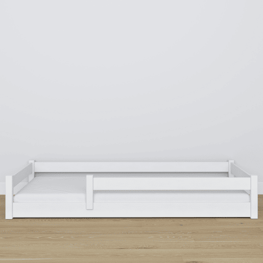 Cama baixa de madeira N02 branco Cama baixa de madeira N02 branco