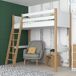 Cama alta de madera N04 120x180 Cama alta de madera N04 120x180 Madera