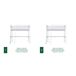 Cama alta de madera N03 90x200 Cama alta de madera N03 90x200 Blanco/ Gris