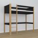 Cama alta de madera N06 90x200 Cama alta de madera N06 90x200 Negro