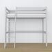 Cama alta de madera N03 120x200 Cama alta de madera N03 120x200 Blanco/ Gris