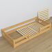 Cama baja de madera N01 90x180 Cama baja de madera N01 90x180 Pino