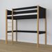 Cama alta de madera N06 90x180 Cama alta de madera N06 90x180 Negro