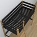Cama alta de madera con escritorio N03 90x200 Cama alta de madera con escritorio N03 90x200 Negro