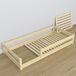 Cama baja de madera N02 80x160 Cama baja de madera N02 80x160 Pino