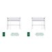 Cama alta de madera N06 90x180 Cama alta de madera N06 90x180 Blanco/ Gris