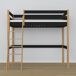 Cama alta de madera N03 80x200 Cama alta de madera N03 80x200 Negro