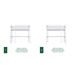 Cama alta de madera N05 80x190 Cama alta de madera N05 80x190 Blanco/ Gris