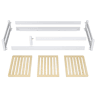 Cama baixa de madeira N02 branco Cama baixa de madeira N02 branco