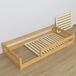 Cama baja de madera N02 80x160 Cama baja de madera N02 80x160 Pino
