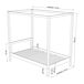 Cama individual de madera con dosel N02 100x200 Cama individual de madera con dosel N02 100x200 Madera