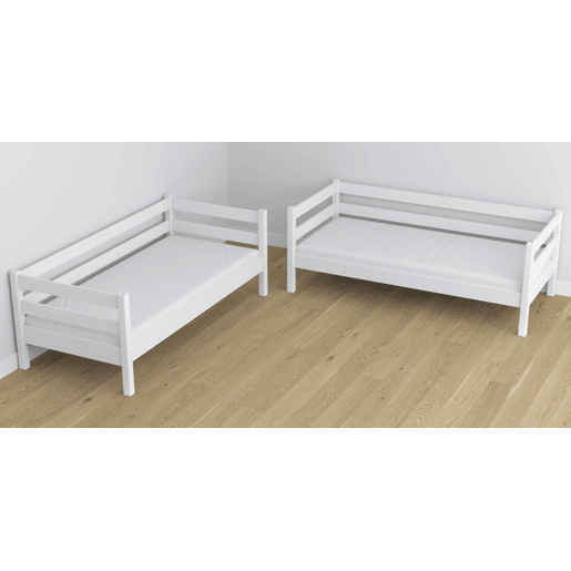 Beliche de madeira com gaveta para colchão N01 branco Beliche de madeira com gaveta para colchão N01 branco