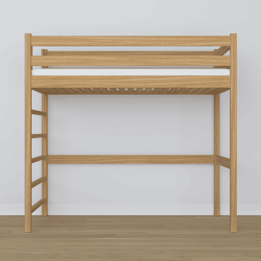 Cama mezzanine de carvalho N01 carvalho natural Cama mezzanine de carvalho N01 carvalho natural
