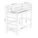 Cama alta de madera N01 90x190 Cama alta de madera N01 90x190 Madera