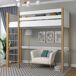 Cama alta de madera N06 100x180 Cama alta de madera N06 100x180 Madera