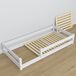 Cama baja de madera N02 90x200 Cama baja de madera N02 90x200 Blanco/ Gris