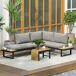 Conjunto de Jardín Aluminio, Tela de Fibra Outsunny Conjunto de Jardín Aluminio, Tela de Fibra Outsunny Gris