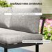 Conjunto de Jardín Aluminio, Tela de Fibra Outsunny Conjunto de Jardín Aluminio, Tela de Fibra Outsunny Gris