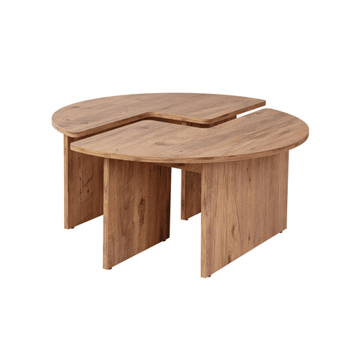 Mesa de centro de madeira Moira 90 x 90 x 41 cm - Pinho Atlântico Mesa de centro de madeira Moira 90 x 90 x 41 cm - Pinho Atlântico