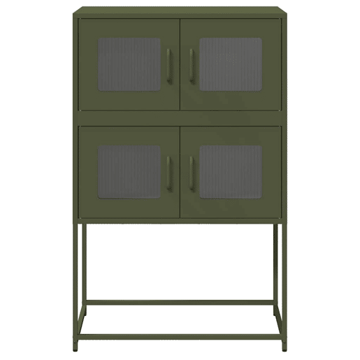 Aparador - Bufete - Móvei de apoio alto 68x39x107 cm aço verde azeitona pt2391