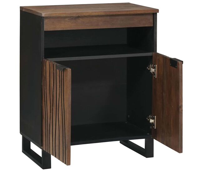 Aparador - mueble de almacenamiento marrón 60 x 33 x 75 cm madera maciza de mango es4761